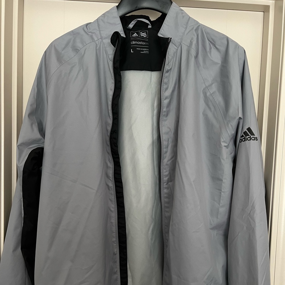 Adidas Climastorm Golf full zip rain jacket